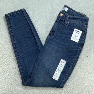 Levis Jeans Womens 4 Slim 27x28 Blue Denizen High Rise Skinny Stretch Denim NWT